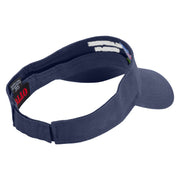 Air Force Veterans Embroidered Cotton Twill Sun Visor - Navy OSFM