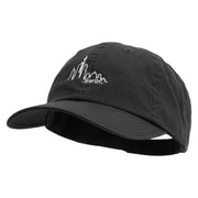 Berlin Skyline Embroidered Low Profile Dyed Cotton Twill Cap - Black OSFM