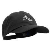 Berlin Skyline Embroidered Low Profile Dyed Cotton Twill Cap - Black OSFM