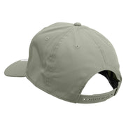 Music Art Embroidered Solid Cotton Twill Prostyle Cap - Grey OSFM