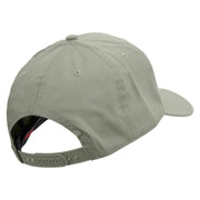 Music Art Embroidered Solid Cotton Twill Prostyle Cap - Grey OSFM