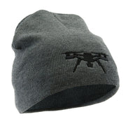 Drone Embroidered 8 inch Acrylic Short Beanie