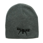 Drone Embroidered 8 inch Acrylic Short Beanie