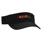 Skewered Food Embroidered Pro Style Cotton Twill Washed Visor - Black OSFM