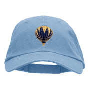 Hot Air Balloon Embroidered Low Profile Dyed Cotton Twill Cap