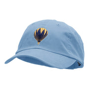 Hot Air Balloon Embroidered Low Profile Dyed Cotton Twill Cap