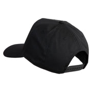 USS John F. Kennedy Serve with Courage CVN 79 Blue Patched Solid Cotton Twill 5 Panel Prostyle Snap Cap - Black OSFM