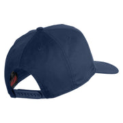USS John F. Kennedy Serve with Courage CVN 79 Blue Patched Solid Cotton Twill 5 Panel Prostyle Snap Cap - Navy OSFM