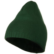 Decorative Ribbed Short Beanie