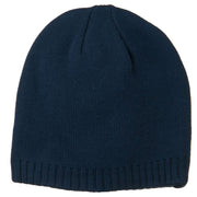 Decorative Ribbed Short Beanie