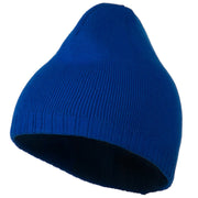 Decorative Ribbed Short Beanie