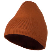 Decorative Ribbed Short Beanie