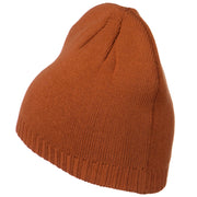 Decorative Ribbed Short Beanie