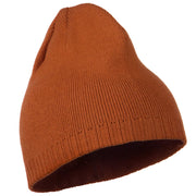 Decorative Ribbed Short Beanie