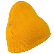 Decorative Ribbed Short Beanie