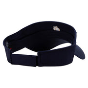 Money Pouch Mini Embroidered Cotton Twill Sun Visor - Navy OSFM