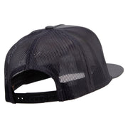 Paws Logo 5 Panel Mesh Trucker Snapback Cap - Charcoal OSFM