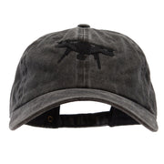 Drone Pilot Embroidered Unstructured Pigment Dyed Cotton Cap