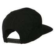 Dollar Sign Logo Embroidered Flat Bill Cap