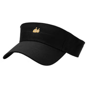 Money Pouch Mini Embroidered Cotton Twill Sun Visor - Black OSFM