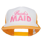 Bridesmaid Embroidered Foam Trucker Cap