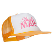 Bridesmaid Embroidered Foam Trucker Cap