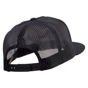 Paws Logo 5 Panel Mesh Trucker Snapback Cap - Black OSFM