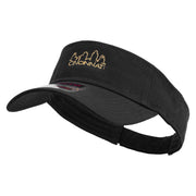 Cincinnati Skyline Embroidered Cotton Twill Sun Visor - Black OSFM