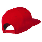 Dollar Sign Logo Embroidered Flat Bill Cap