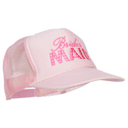 Bridesmaid Embroidered Foam Trucker Cap