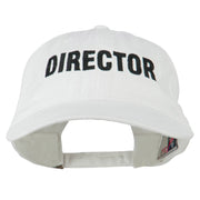 Director Embroidered Washed Cotton Cap