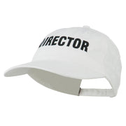 Director Embroidered Washed Cotton Cap