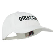 Director Embroidered Washed Cotton Cap