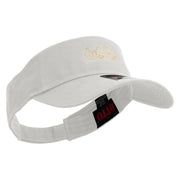 Cincinnati Skyline Embroidered Cotton Twill Sun Visor - White OSFM