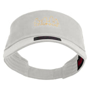 Cincinnati Skyline Embroidered Cotton Twill Sun Visor - White OSFM