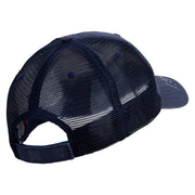 Jazz Instruments Embroidered Low Profile Special Cotton Mesh Cap - Navy OSFM