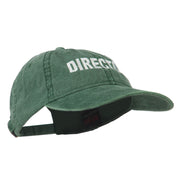 Director Embroidered Washed Cotton Cap