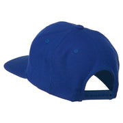 Dollar Sign Logo Embroidered Flat Bill Cap