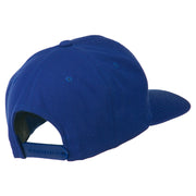 Dollar Sign Logo Embroidered Flat Bill Cap