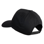 USS Carl Vinson 1980 1992 CVN 70 Patched Solid Cotton Twill 5 Panel Prostyle Snap Cap - Black OSFM