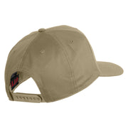 USS Carl Vinson 1980 1992 CVN 70 Patched Solid Cotton Twill 5 Panel Prostyle Snap Cap - Khaki OSFM