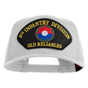 9th Infantry Division Old Reliables Patched Solid Cotton Twill Mesh Prostyle Cap - White OSFM