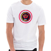 Dragon Head Circular Logo Cotton Short Sleeve Graphic Shirt