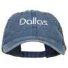 Dallas Embroidered Washed Buckled Cap