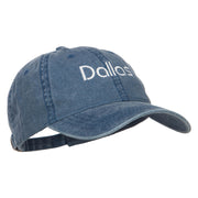 Dallas Embroidered Washed Buckled Cap