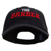 The Barber Logo Embroidered Low Profile Dyed Cotton Twill Cap - Black OSFM