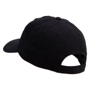 The Barber Logo Embroidered Low Profile Dyed Cotton Twill Cap - Black OSFM