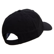 The Barber Logo Embroidered Low Profile Dyed Cotton Twill Cap - Black OSFM