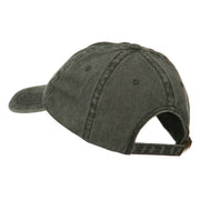 Delaware State Map Embroidered Washed Cap