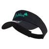 Lucky Dublin Embroidered Cotton Twill Sun Visor - Black OSFM